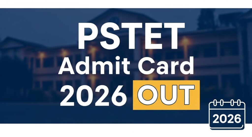 PSTET admit card