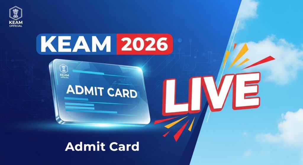 KEAM 2026 Admit card live