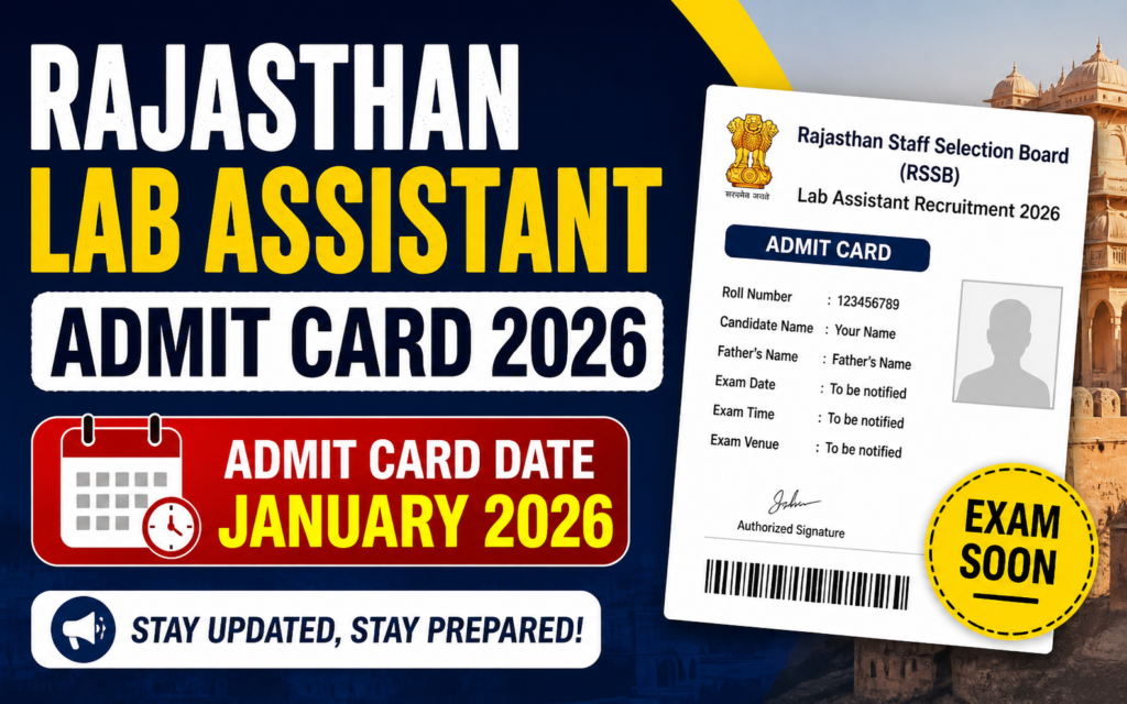 Rajasthan Lab Assistant