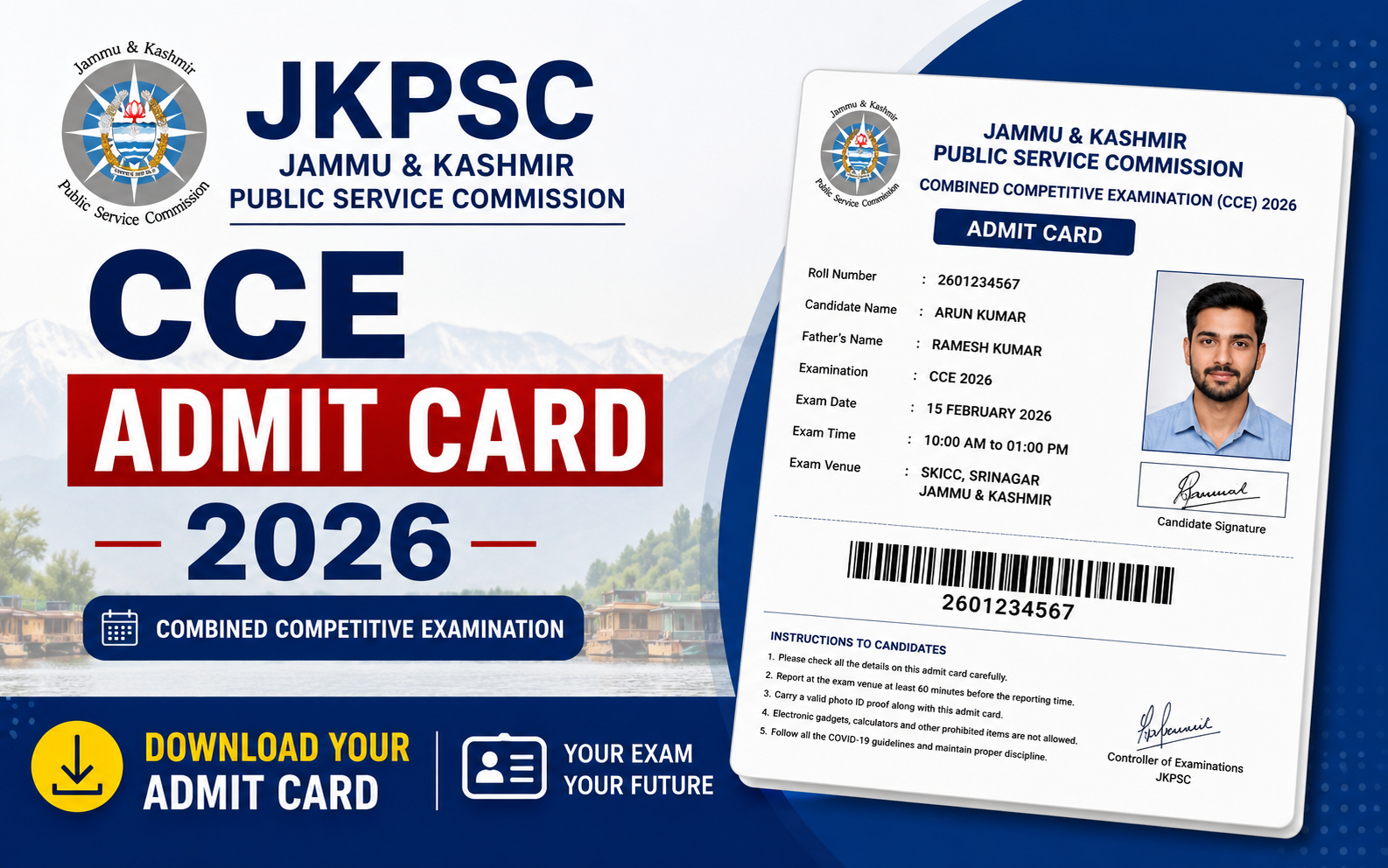 JKPSC CCE Admit Card 2026